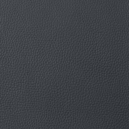 Фотьойл с регулируема облегалка, черен, естествена кожа