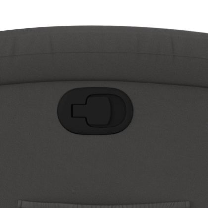 Реклайнер стол, сив, естествена кожа