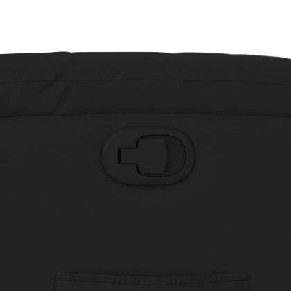 Реклайнер, черен, изкуствена кожа