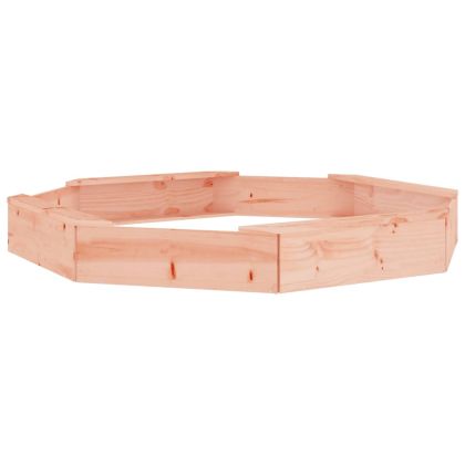 Пясъчник със седалки, осмоъгълен, масивна дугласка дървесина