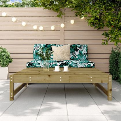 Градинска табуретка, 120x80 см, импрегнирана борова дървесина