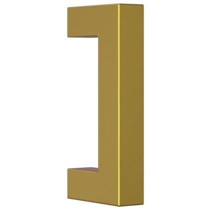 Дръжки за шкафове, 20 бр, златисти, 64 мм, неръждаема стомана