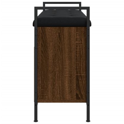 Пейка за обувки, кафяв дъб, 85,5x32x57,5 см, инженерно дърво