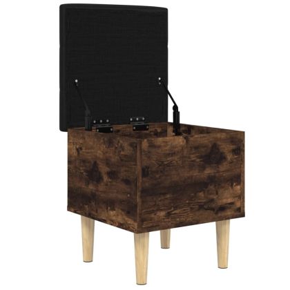 Пейка за съхранение, опушен дъб, 42x42x46 см, инженерно дърво