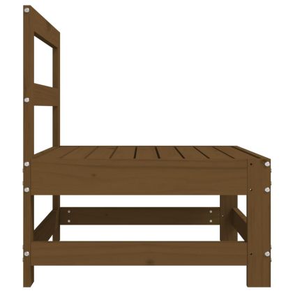 Градински среден диван, меденокафяв, бор масив