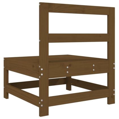 Градински среден диван, меденокафяв, бор масив