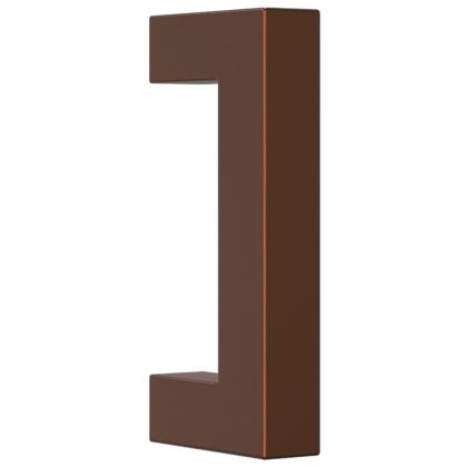 Дръжки за шкафове, 20 бр, бронз, 64 мм, неръждаема стомана