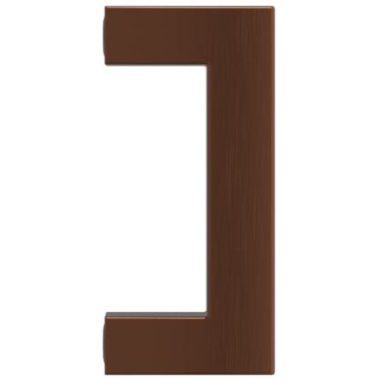 Дръжки за шкафове, 20 бр, бронз, 64 мм, неръждаема стомана