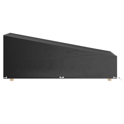 Покривала за шезлонги 2 бр 12 капси 200x65x35/60 см полиетилен