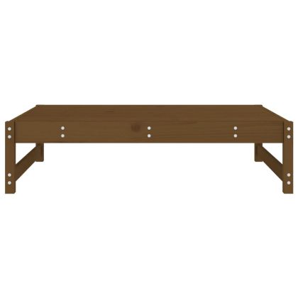 Градинска табуретка, меденокафява, 120x80 см, бор масив