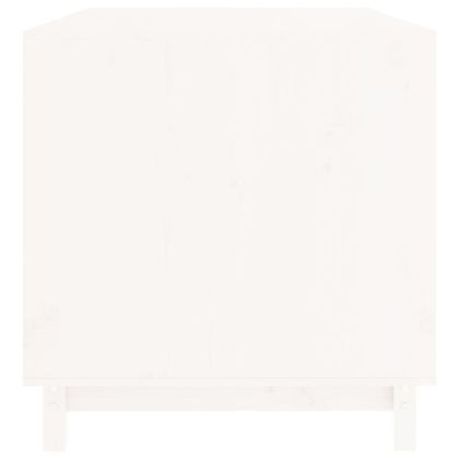 Кучешка колиба, бяла, 100x70x72 см, бор масив