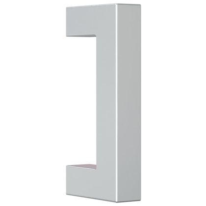 Дръжки за шкафове, 10 бр, сребристи, 64 мм, неръждаема стомана