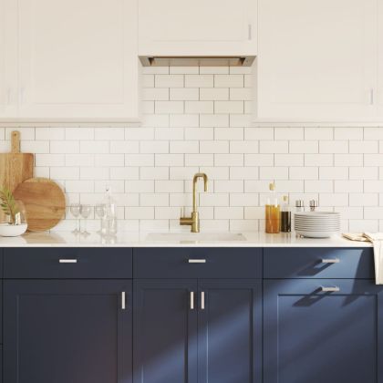 Дръжки за шкафове, 10 бр, сребристи, 64 мм, неръждаема стомана