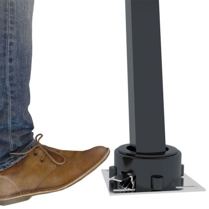 Комплект стълбове за тенти, антрацит, 600x245 см, желязо