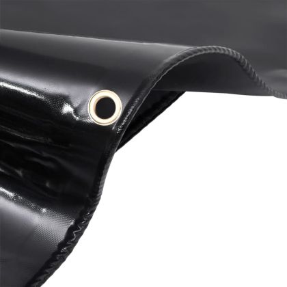 Брезент, 650 г/м², 1,5x20 м, черен