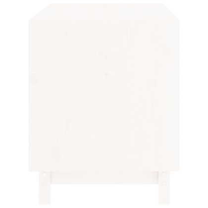 Кучешка колиба, бяла, 70x50x62 см, бор масив