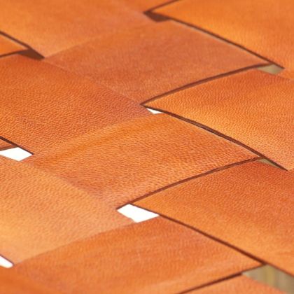 Бар табуретки, 2 бр, кафяви, естествена кожа, 60 см