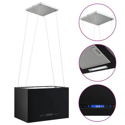 Висящ аспиратор остров LCD сензор 55 см прахово покрита стомана