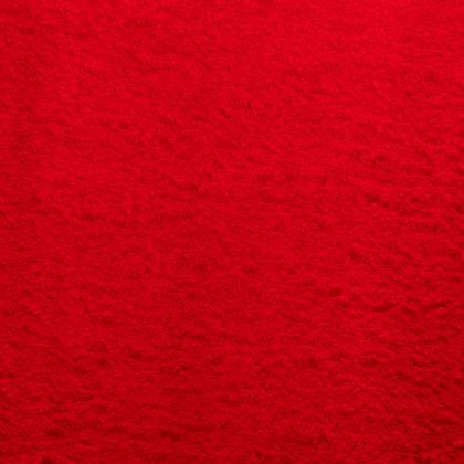 Килим HUARTE с къс косъм, мек и миещ се, червен, 160x230 см