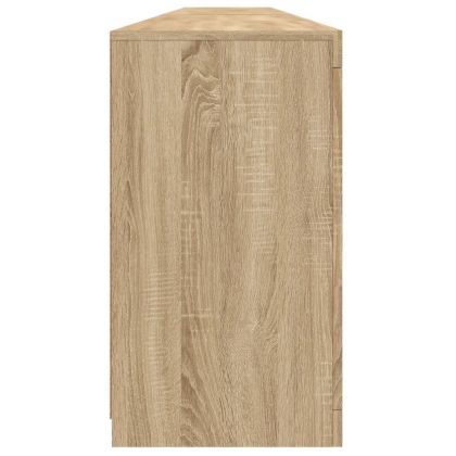 Сайдборд с LED светлини, сонома дъб, 283x37x67 см