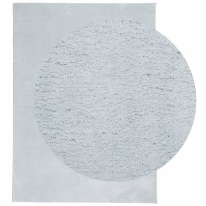 Килим HUARTE с къс косъм, мек и миещ се, син, 200x280 см