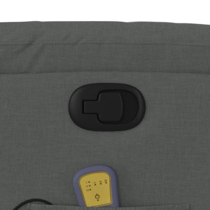 Масажен наклоняем стол, тъмносив, текстил