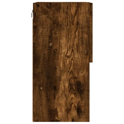 ТВ шкаф с LED осветление, опушен дъб, 40,5x30x60 см