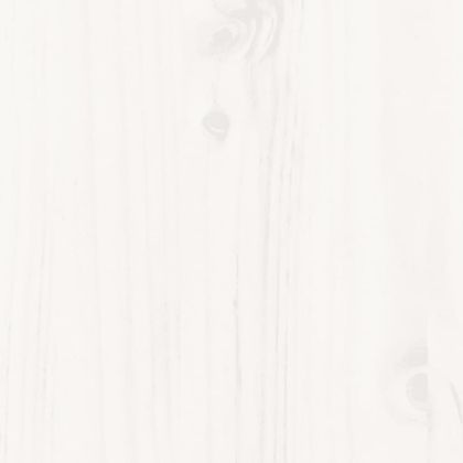 Разтегателна дневно легло бяла 2x(80x200) см борово дърво масив