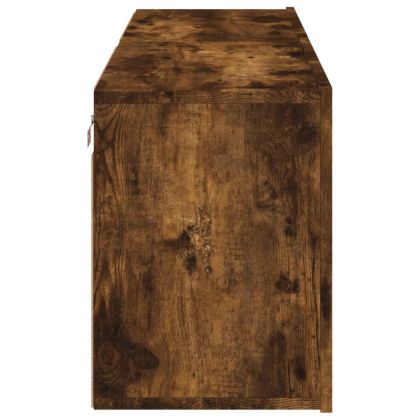 ТВ шкафове за стенен монтаж, 2 бр, опушен дъб, 60x30x41 см