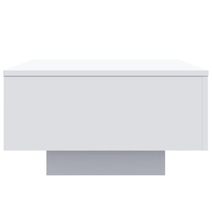 Кафе маса, бяла, 55x55x31 см, инженерно дърво