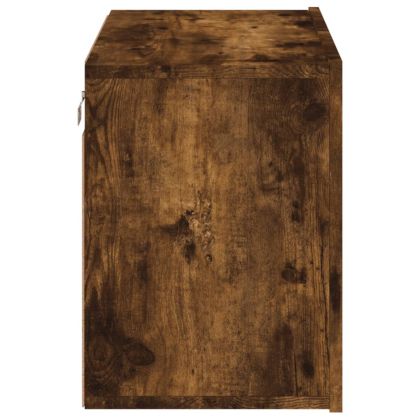 ТВ шкаф за стенен монтаж, опушен дъб, 60x30x41 см