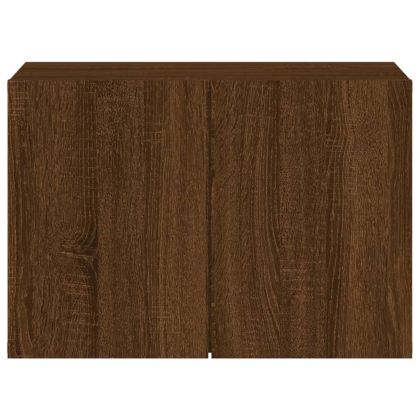 ТВ шкаф за стенен монтаж, кафяв дъб, 60x30x41 см