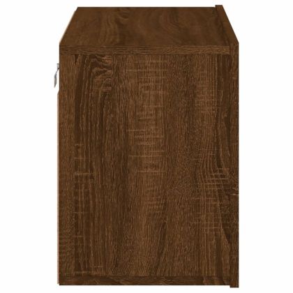 ТВ шкаф за стенен монтаж, кафяв дъб, 60x30x41 см