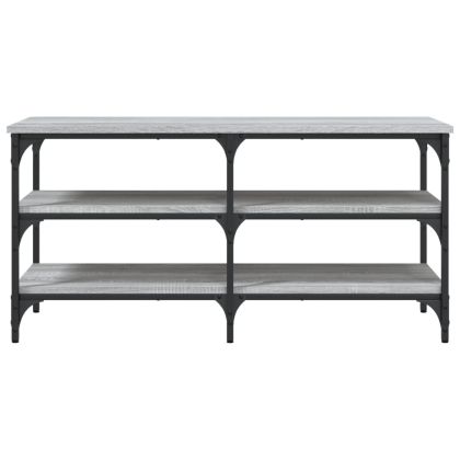 Пейка за обувки, сив сонома, 100x38,5x49 см, инженерно дърво