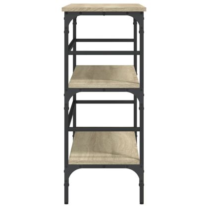 Конзолна маса, дъб сонома, 100x32x75 см, инженерно дърво