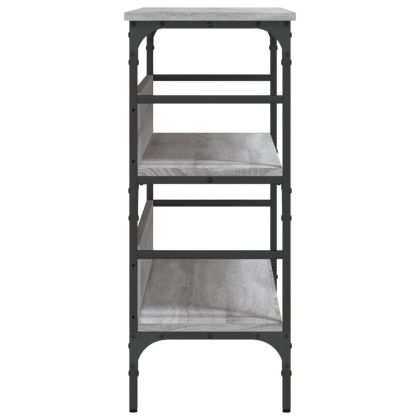 Конзолна маса, сив сонома, 100x32x75 см, инженерно дърво