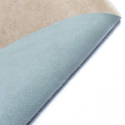 Килим, естествена телешка кожа, бежов, 180x220 см