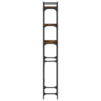 Рафт за пералня, опушен дъб, 67x25x163 см, инженерно дърво