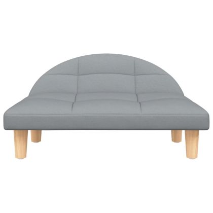 Кучешко легло светлосиво 70x52x30 см текстил