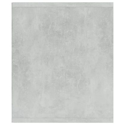 Библиотека/ТВ шкаф, бетонно сива, 36x30x114 см, инженерно дърво