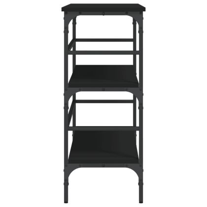 Конзолна маса, черна, 100x32x75 см, инженерно дърво