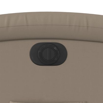 Електрически стол реклайнер, капучино, изкуствена кожа