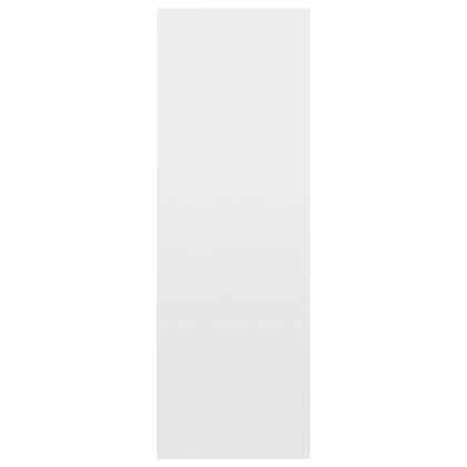 Библиотека/бюфет, бял гланц, 66x30x98 см, инженерно дърво