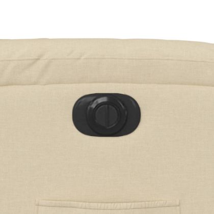 Електрически стол реклайнер , кремав, текстил