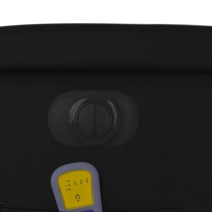 Електрически масажен реклайнер стол, черен, изкуствена кожа