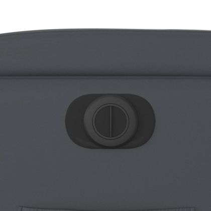 Електрически реклайнер стол, сив, изкуствена кожа