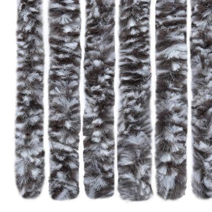 Завеса против насекоми, кафяво и бежово, 56x200 см, шенил