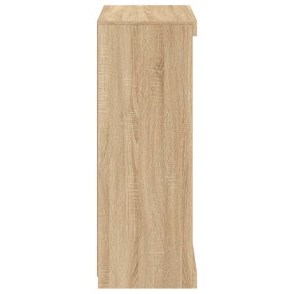 Сайдборд с LED светлини, сонома дъб, 60,5x37x100 см