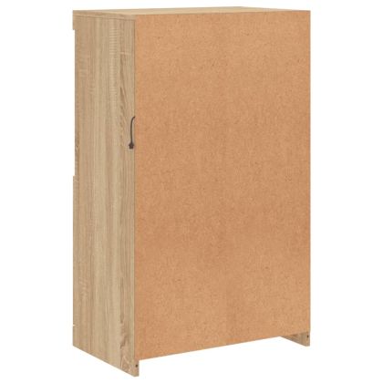 Сайдборд с LED светлини, сонома дъб, 60,5x37x100 см