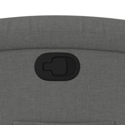 Изправящ реклайнер стол, тъмносив, текстил